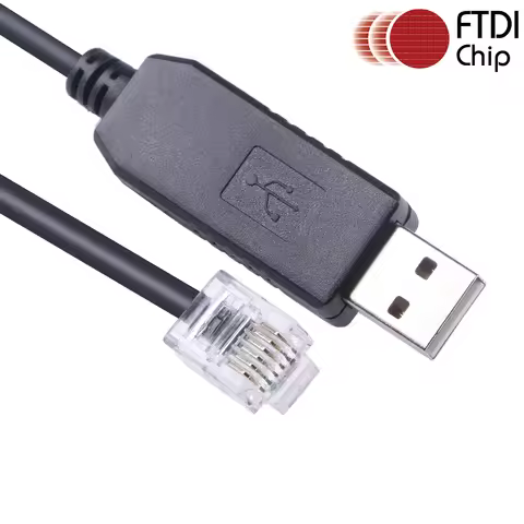 USB Serial Cable for APC PDU 940-0144A ,RJ11 RJ12 6P6C RS232 FTDI Cable for APC Rack PDU