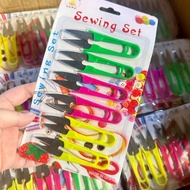 [Sold In Dozens Of 12 Packs] Thread Scissors Fabric 1 Pack Has 6 Pieces. Mixed Colors (Total 72-Piec