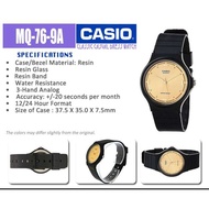 Casio MQ-76-9A Classic Analog Black Resin Strap Watch