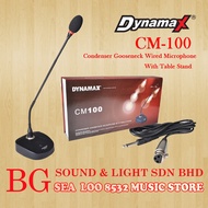 DYNAMAX CM100 / CM-100 CONDENSER GOOSENECK WIRED MICROPHONE WITH TABLE STAND