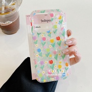G.O.A.T Full screen tulips casing Compatible for iPhone 17 pro max iPhone 17 16 15 pro max iPhone 17
