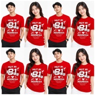 August T-shirts 100 thousand 8 pcs Independence Day T-shirts 17 August Happy Birthday 81 TH 1945 Lat