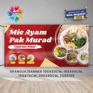 SPANDUK BANNER Mie Ayam Ceker Bakso Urat Lesehan Bisa Request Desain