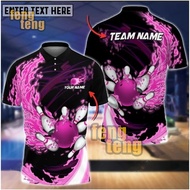 【 Free customization 】Breath Of Fire Bowling And Pins 2.0 Customized Name 3D Shirt