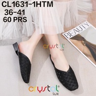 Mules Rajut Wanita | Mules Segitiga Rajut | Sepatu Wanita Flat Kerja | Sepatu Jelly Karet Empuk | Fl