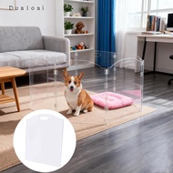 [Dualoai] SiaBiced Clear Acrylic Dog Gate Pet Playpen Barrier Sleek Accessories Acrylic Transparent