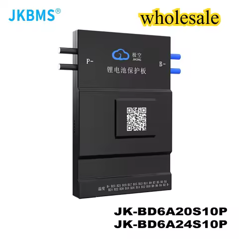 JK BMS BD6A24S10P 100AH 8S 10S 12S 13S 14S 15S 16S 20S 21S 24S with Active Balance Board Li-Ion Life