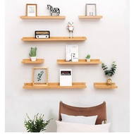 KAYU Ju Model Wooden Shelf Wall Shelf | Wooden Wall Shelf | Floating Shelf