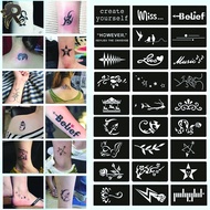 RL HW 9.5*5.5cm Small Pattern Tattoo Inkjet Template Body Painting Self-adhesive Tattoo Template Two