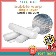 😄 Bubble Wrap/ Wrapping/ Air Bubble Wrapping/ Bubble Plastik Balut/ Single Layer 50cm x 1m ~ 50cm x 
