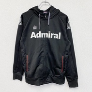 Admiral FOOTBALL Track Jacket/Jersey, Raglan Sleeves, Black, Size M, Used