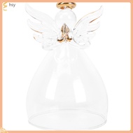 huyisheng Preserved Flower Angel Glass Food Containers Creative Dome Display Cloche Case Landscape