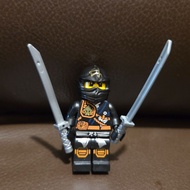 LEGO旋風忍者Ninjago Cole 黑忍者 阿哥 人仔 (連雙刀)