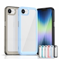 For iPhone 16e Case iPhone 16e Cover Funda Luxury TPU PC Cases Shockproof Candy Color Silicone Phone