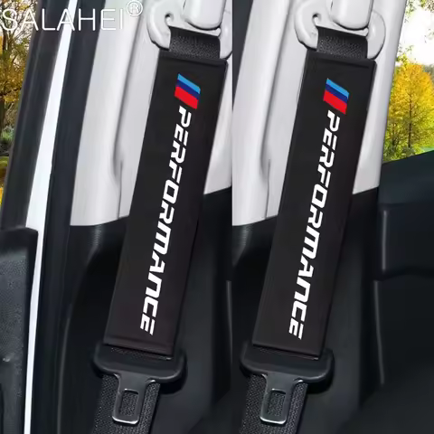 Car Headrest Neck Pillow Seat Belt Shoulder Pad For BMW performance BMW M Power Performance M3 M5 X1