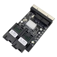 100M Fiber Optic Media Converter 4 RJ45 to2 SC A+B Optic Connector Fiber Optic Media Converter