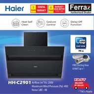 HAIER HH-C2901 Kitchen Hood 2000 m³/hr / HAIER HH-S901GS Cooker Hood 1800 m3/hr / HAIER HH-S903 Cook