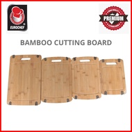 ◬ ▼ ☼ Eurochef Non Slip Bamboo Cutting Board Wooden Food Serving Tray Chopping Board Strong and Dur