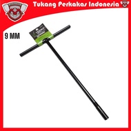 Tekiro 9mm T-socket wrench Tekiro 9mm black T-socket wrench