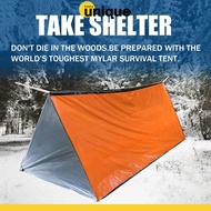 TENDA TaffSPORT Emergency Tent Shelter Camping Thermal Tube Tent 150x240cm - RM15