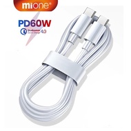 Mione 60W Fast Charge Cable Type C to Type C Cable C To USB C PD Cable 60W 20W QC3.0 USB C Charger C