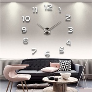 NEW 3D DIY Wall Clock Home Modern Decoration Crystal Mirror Sticker Living Room Chic International