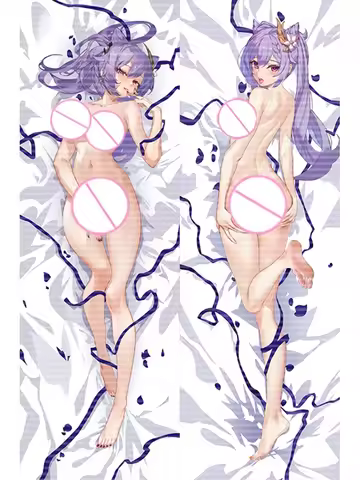 Dakimakura Anime Pillow Cover Keqing Double Sided Print 2-Side Print Pillowcase Body Decoration