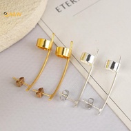 A&W 1/2Pcs Trendy Geometric Shape Ear Clip Women's Earrings Simple Style Punk Personality Clip-On Ea
