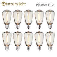 38 Plastic Edison Bulb E12 Decorative String Light Waterproof Nipple 1W Backup Bulb Retro LED Bulb N