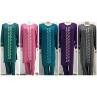 Jubah Seluar Mini Jubah Muslimah Sulam Embroidery 8576