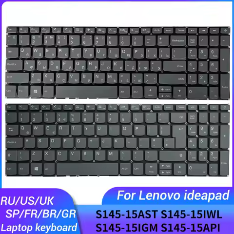 NEW Russian/US/UK/Spanish/French/German/Brazil laptop keyboard FOR Lenovo IdeaPad S145-15AST S145-15