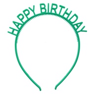 Bando Pesta Desain Happy Birthday Bahan Plastik Non Slip Gaya Korea Untuk Wanita  Mahkota  Dengan Tu