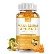 Bbeeaauu Magnesium Glycinate Gummies 400mg อาหารเสริมแมกนีเซียมแบบเคี้ยวพร้อมวิตามิน D3 B6 CoQ10 สำห