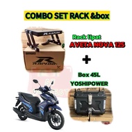 AVETA NOVA 125 ( COMBO SET BOX&RACK LIPAT RAPIDO AVETA NOVA125  rear box set RACK LIPAT RAPIDO