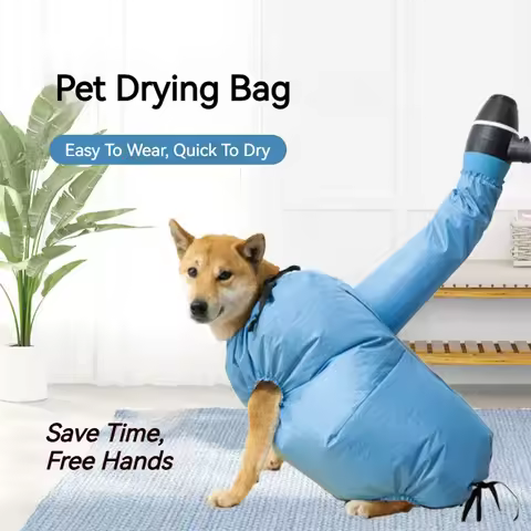 Portable Pet Hair Drying Bag for Cats & Dogs Quick Blow Dry Grooming Bag Universal Pet Hair Drying A