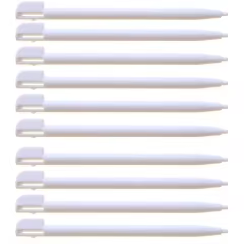 10PCS Colorful Touch Stylus Pen Plastic Smooth Handwritten Pen Gamepad Assistant Tools for Nintendo 
