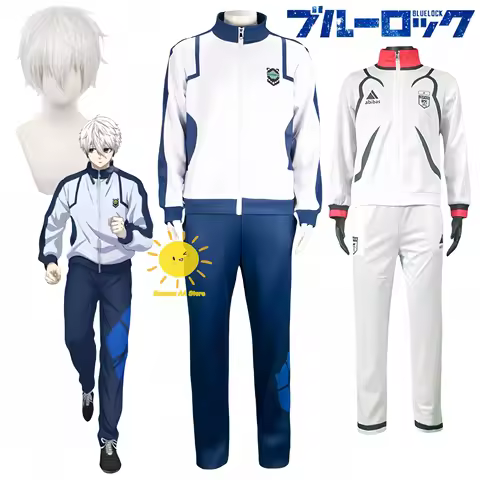 Anime Nagi Seishiro Cosplay Blue Cosplay Costumes Lock Nagi Isagi Yoichi Tracksuit Wig Blue Lock Hal