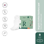 Rael Organic Cotton Cover Sanitary Pad Overnight 34cm 8s