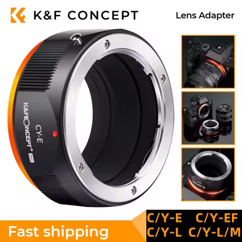 K&F CONCEPT Lens Adapter for Contax Yasika C/Y Lens to Sony Alpha E NEX NEX-3 NEX-5 Canon EF Sigma L