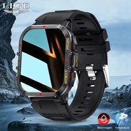 LIGE Man Smart Watch Dual Mode Outdoor Sport Bracelet 5.2 Bluetooth Call Music Connect Waterproof Fo