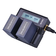 2pcs 5400mah CGA-D54 CGA D54 D54s Battery+ Ultra Fast Lcd Dual Charger For