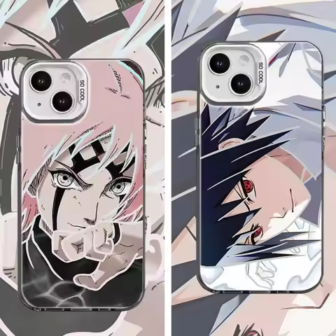 NARUTO Uchiha Sasuke Sakura Anime Phone Case for iPhone 11 12 13 14 15 16 17 Pro Max Plus 17Air Naru