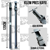 Klem kayu/Catok kayu Panjang 120cm 150cm Besi Kanal U alat Pres Kayu/Alat Penjepit Kayu/Pres Kayu Pa
