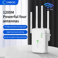 Wireless 5G WiFi Repeater 1200Mbps Router Wifi Booster Dual Band Long Range Extender 5Ghz Wi-Fi Signal Amplifier Repeater