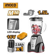 INGCO 16V 1.5L Cordless stand blender With 1 Pcs 2.0Ah battery pack and 1 Pcs charger CJB052K