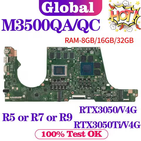 KEFU Mainboard For ASUS M3500QC M3500QA M3500Q D3500Q M7600QE M7400QC M7600QC M7600QA M7600Q M3401QA