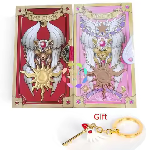 Cardcaptor Sakura Clow Card SAKURA CARD Cosplay Kinomoto Tarot Magic Book Versions Set in Box Props 