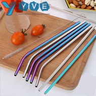 YVE Drinking Straw Metal Reusable Washable Straight Bend