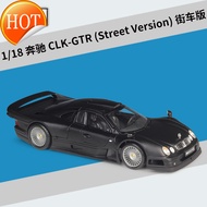 Meritor 1:18 Mercedes Benz Clk-Gtr รุ่นรถถนนแบบจำลองรถจากโลหะอัลลอยด์เครื่องประดับของขวัญของเล่นแบบจำลองของขวัญวันเกิดผู้ชายและผู้หญิง