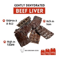 Dehydrated Beef Liver Treats (Dog Treats, Cat Treats, Pet Treats) by BigBrownDog Big Brown Dog